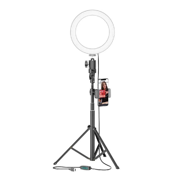 8β Selfie Ring Light Studio with Tripod Stand and Phone Holder β 8β LED Ring Light, 51β Extendable Tripod, 360ΒΊ Tripod Ball Head, 3 White Modes, 10 Bright Levels, Wireless Remote