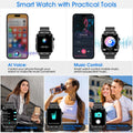 Smart Watch , H5 IP68 Waterproof Smartwatch for Women Men , Smart Watch with Bluetooth Call, Answer Make Calls , Black