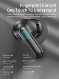 Wireless Earbuds, Bluetooth 5.3 Headphones 50H Playtime with LED Digital Display Charging Case, IPX5 Sweatproof Cordless Earphones with Microphone for Iphone Android Phone Laptop Sports