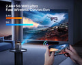 Portable Projector 18000Lumens 5G Wifi Bluetooth Theater Projector Support Full HD 1080P Display Home Cinema Projector