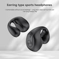Bluetooth 5.3 Wireless Earbuds Ear Clip Bone Conduction Headphones Sport Headset