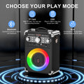 Karaoke Machine, Bluetooth Speaker with Microphone and Light, 3 Wireless Karaoke Microphone, Home Karaoke System, S8-T