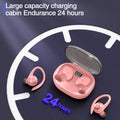 Wireless Earbuds, Bluetooth 5.3 Sports Headphones with Earhooks Stereo Deep Bass Noise Cancelling Earphones 48H Playtime LED Display IPX7 Waterproof Earbud with Mic Headset for Workout Running