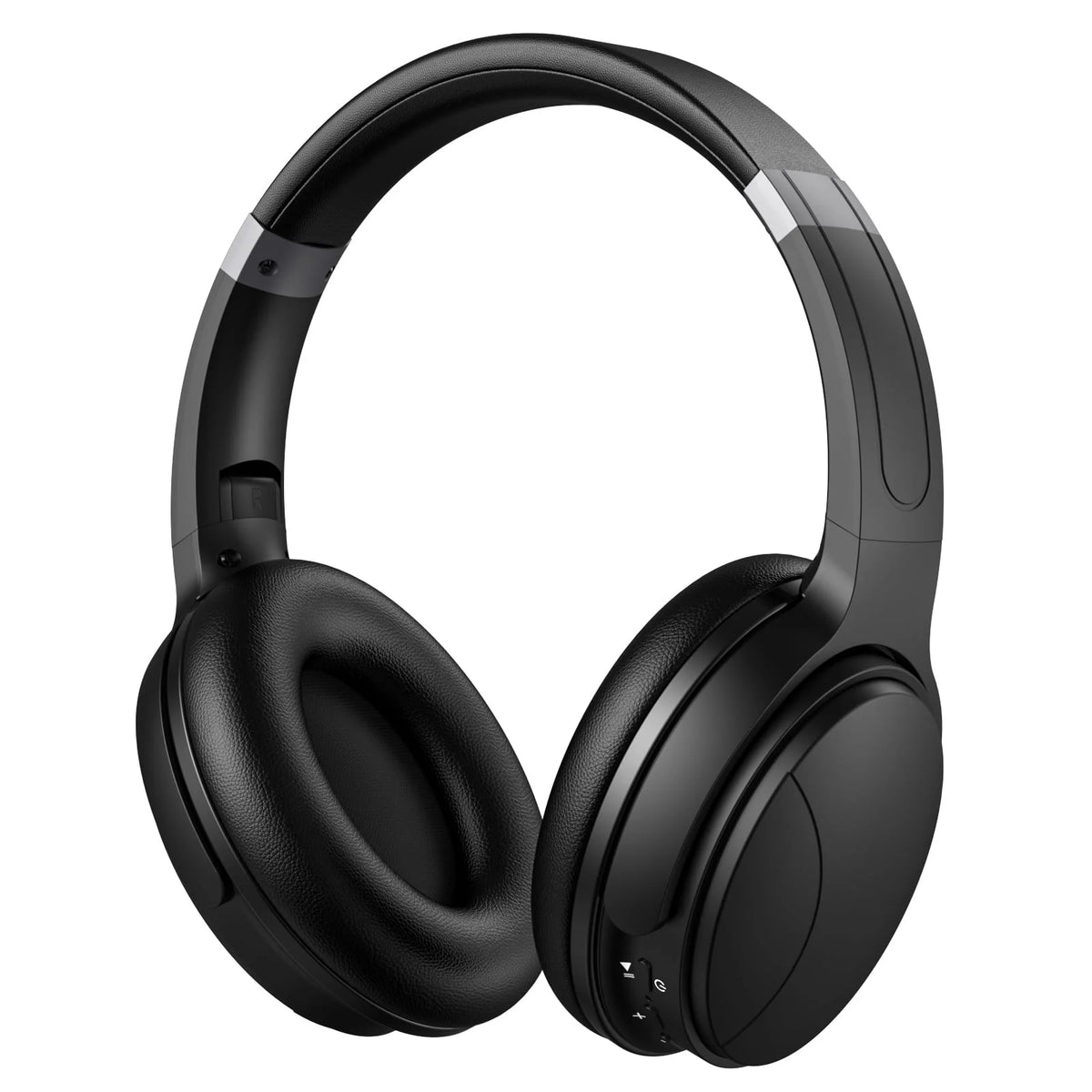 Q8 Noise Cancelling Wireless Bluetooth Headphones – Over-Ear Headphones with Microphone & Deep Bass (Black)