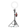 8” Selfie Ring Light Studio with Tripod Stand and Phone Holder – 8” LED Ring Light, 51” Extendable Tripod, 360º Tripod Ball Head, 3 White Modes, 10 Bright Levels, Wireless Remote