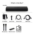 4.1Ch Sound Bar for TV, 150W Soundbar with Subwoofer with 2 Mic, Karaoke Machine with 4 Drivers, Bluetooth/Usb/Optical/Aux/Hdmi Connectivity