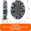 Wicked Cushions Extra Thick Replacement Earpads Compatible with Sony WH-1000XM3 Headphones - Geo Grey